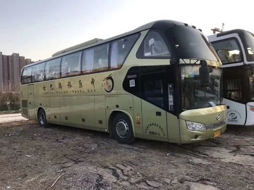 Luxury Yutong Dua Pintu Bekas Tour Bus Diesel 25-71 Kursi Tahun 2015