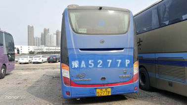 Blue Luxery Seats Digunakan Yutong Bus 39 seaters 2010 year Diesel Yuchai Engine Umur Panjang Kendaraan Sangat Hebat
