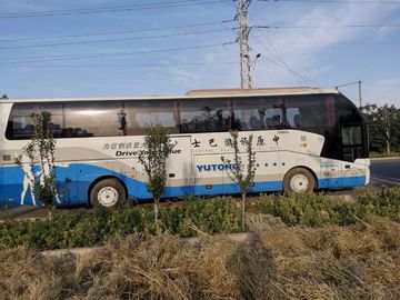 6122HQ9A 51 Kursi Yutong Digunakan Coaster Bus Mesin Diesel Drive Tangan Kiri Dengan A / C