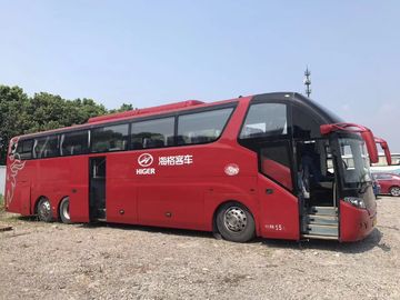 55 Kursi Higer Red Travel Digunakan Penumpang Bus KLQ6147 Diesel Tangan Kiri Kemudi 2013 Tahun