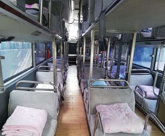 Manual Diesel Digunakan Yutong Bus Coach Sleeper Bus 2017 Tahun 42 Kursi Dengan Tempat Tidur Lembut