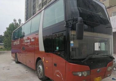 2013 Tahun Digunakan Yutong Bus Zk6125 Model Bus 57 Kursi Dengan Airbag Aman / Toilet