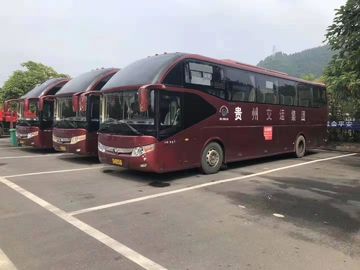 Bus Yutong Bepergian Digunakan 55 Kursi Diesel 2013 Tahun LHD Drive 12000 × 2550 × 3890mm