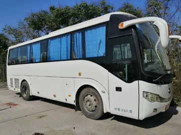2010 tahun 39 kursi yutong 6908 model bus warna putih kondisi baik