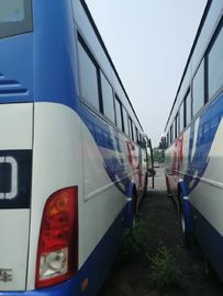 Bus Yutong Bekas ZK-6112D 53 Kursi 110km/H Mesin Depan Bus Pelatih Bekas