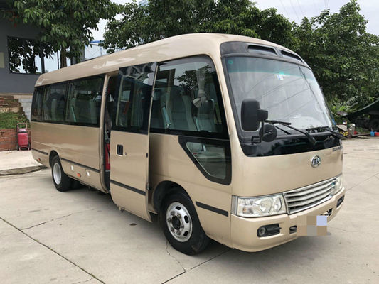 130km/H 95kw Diesel 2017 Tahun 15 Kursi Bus Coaster Bekas YC. Mesin