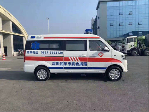Ambulans Darurat Jinbei Goldcup Turbocharged Jarak Sumbu Roda 2945mm