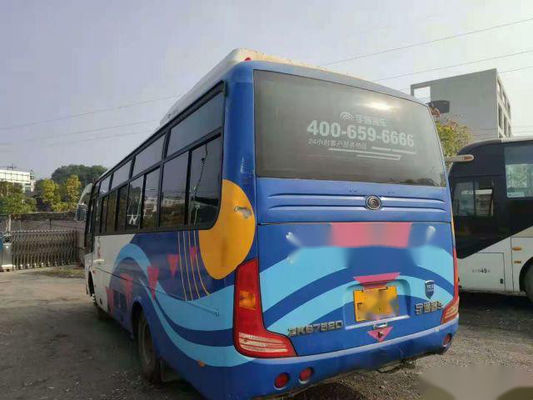 ISO Yutong ZK6752D 29 Kursi LHD Digunakan Pintu Baja Chassis Bus Penumpang Tunggal