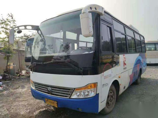 ISO Yutong ZK6752D 29 Kursi LHD Digunakan Pintu Baja Chassis Bus Penumpang Tunggal
