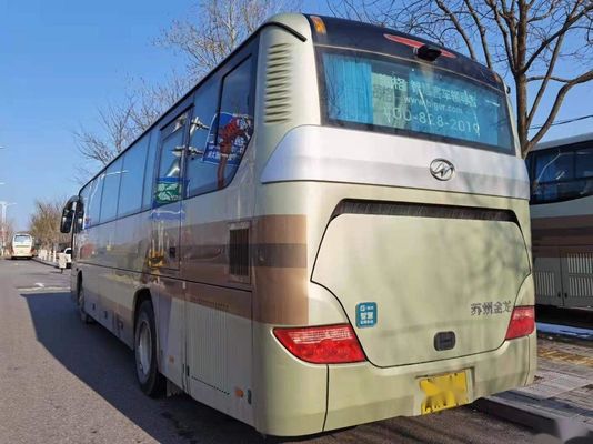 Mesin Belakang LHD Model Merek Lebih Tinggi KLQ6115 Bus Penumpang Sasis Baja Digunakan Bus Pelatih 53 Kursi