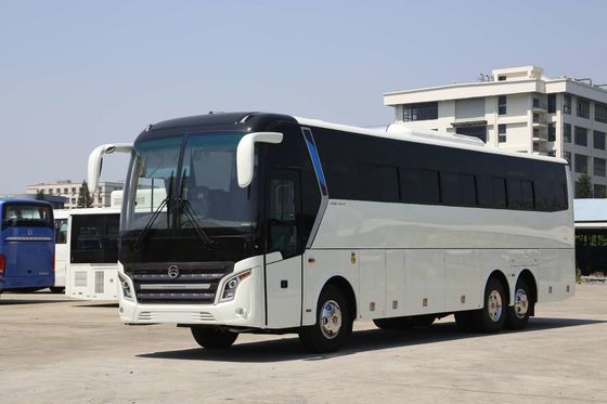 Merek Baru Gandar Ganda Euro II Bus Tur Diesel Bus Mesin Cummins Depan 58-70 Kursi Digunakan Naga Emas XML6125