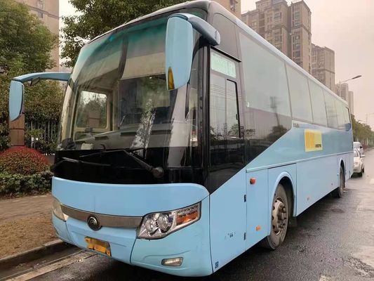 Bus Pelatih Bekas Yutong Merek ZK6117 65 Kursi Mesin Belakang Yuchai 120km / H Pintu Tunggal Bus Penumpang Bekas Kemudi Kiri