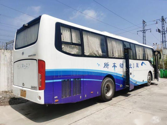 XMQ6119 Digunakan Bus Kinglong 56 Kursi 2 + 3 Tata Letak Digunakan Bus Tur Mesin Belakang Pintu Ganda Drive Tangan Kiri Airbag Chassis