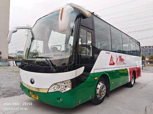 Bus Yutong Bekas ZK6808 35 Kursi Mesin Yuchai 147kw Bus Penumpang Kilometer Rendah