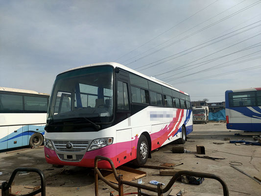 57 Kursi 2014 Tahun Digunakan Mesin diesel Yutong Bus ZK6112D LHD Driver Steering Tidak ada kecelakaan