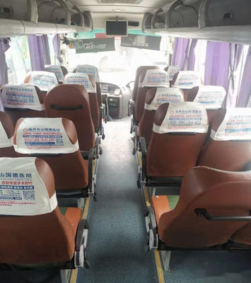 Bus Tur Bekas Yutong ZK6858 34 Kursi Sasis Baja Suspensi Udara Yuchai 162kw