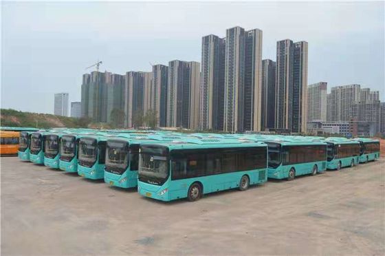 2015 Tahun 62 Kursi Digunakan Bus Pelatih ZHONGTONG LCK6950HG Bus Kota Bekas Dengan Pendingin Udara Untuk Perjalanan