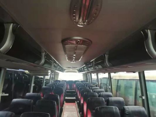 Pelatih Yutong Bekas ZK6127 55 Kursi Kiri Seerting Airbag Chassis Mesin Belakang Euro III Bus Wisata Bekas Untuk Afrika