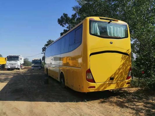 Bus Wisata Yutong Bekas ZK6127 61 Kursi 2+3 Tata Letak Mesin Belakang Kemudi Kiri EuroIII Kilometer Rendah