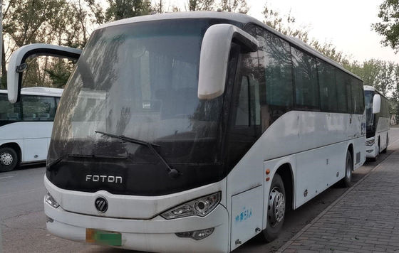 Tahun 2016 51 Kursi Bekas Foton Coach Bus Dengan Kursi Baru Bahan Bakar Listrik LHD Dalam Kondisi Baik