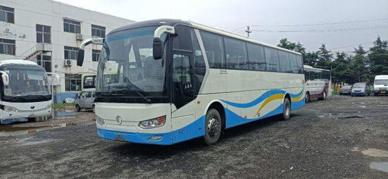 Bus Tur Bekas Untuk Afrika Digunakan Golden Dragon Bus Yuchai Mesin Belakang 233kw 53 kursi Euro IV Airbag Chassis Low Kilometer