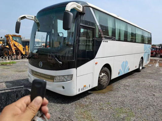 Bus Naga Emas Bekas XML6113J 51 Kursi Sasis Baja Bus Wisata Bekas Mesin Yuchai 197kw Euro V