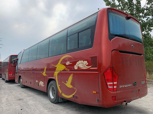 Bus Yutong Bekas ZK6122 50 Kursi 2+2 Tata Letak 2019 Sasis Airbag 243kw Mesin Yuchai Belakang