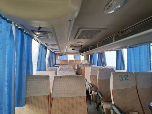 Bus Kinglong Bekas XMQ6859 35Seats Steel Chassis Digunakan Bus Wisata Satu Pintu Mesin Belakang Euro III