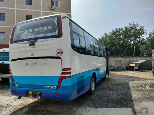 Bus Mini Bekas KLQ6896 39 Kursi Euro IV Mesin Yuchai Digunakan Bus Lebih Tinggi