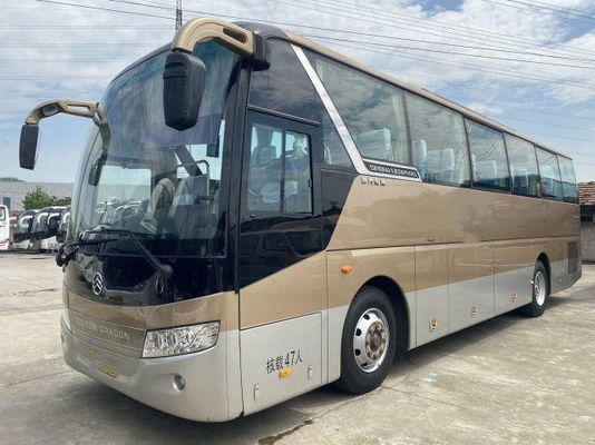 Bus Naga Emas Bekas XML6103 47 kursi 171 Mesin Belakang Pintu Tunggal Bus Pelatih Bekas