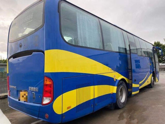 Bus Bekas Merek Yutong 54 kursi Pintu Ganda Mesin Belakang Diesel Yuchai Euro IV Bus Yutong Penumpang Bekas