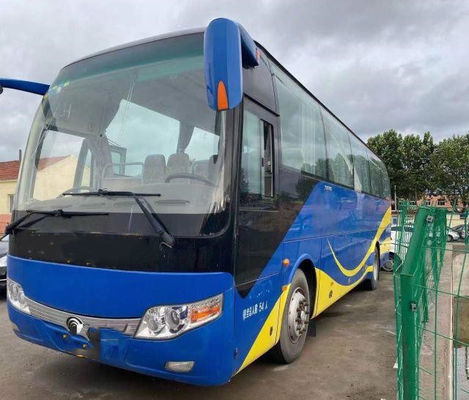 Bus Bekas Merek Yutong 54 kursi Pintu Ganda Mesin Belakang Diesel Yuchai Euro IV Bus Yutong Penumpang Bekas