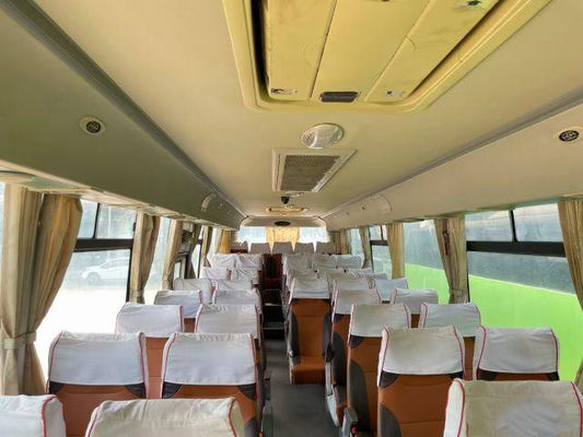 Mesin Belakang Bus Kinglong XMQ6110 Bekas Digunakan Bus Pelatih Pintu Ganda 50 Kursi Chassis Airbag Euro IV