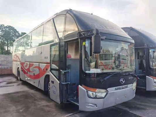 Bus Kinglong Bekas 55 Kursi Kaca Depan Ganda Bus Tur Bekas Chassis Airbag Kilometer Rendah