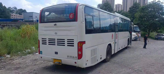 Bus Pelatih Bekas Model KLQ6129 Digunakan Bus Lebih Tinggi 53 Kursi Bus Penumpang Baik Pintu Ganda Sasis Baja Kilometer Rendah
