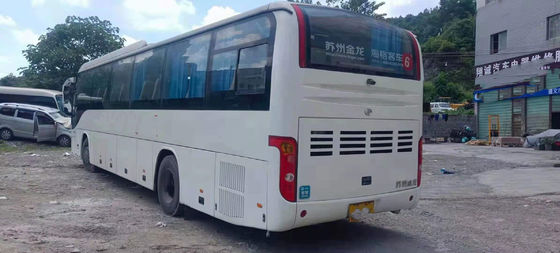 Bus Pelatih Bekas Model KLQ6129 Digunakan Bus Lebih Tinggi 53 Kursi Bus Penumpang Baik Pintu Ganda Sasis Baja Kilometer Rendah