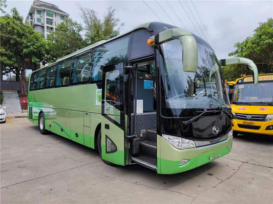 Bus Pelatih Bekas Merek Kinglong 50 Kursi Mesin Belakang Yuchai Bus Penumpang Baik XMQ6113