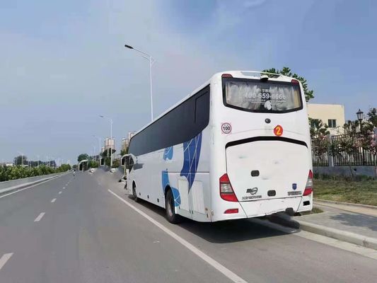 Bus Yutong Bekas 55 Kursi Mesin Belakang Weichai Bus Bekas ZK6127 Sasis Baja Satu Pintu