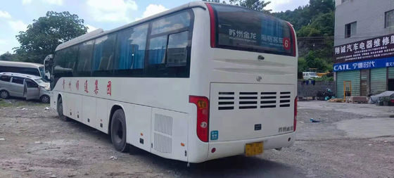 Kedatangan Baru Saat Ini Digunakan Bus Pelatih KLQ6129TA Lebih Tinggi 53 Kursi Mesin Diesel Bus Bekas dengan mesin Yuchai