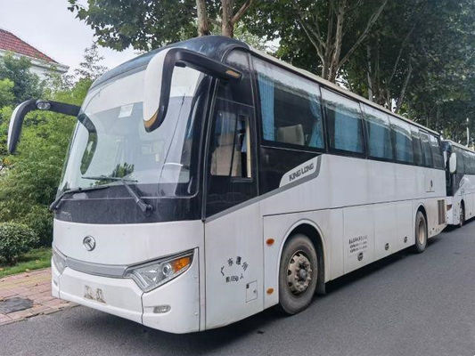 Bus Kinglong Bekas Kilometer Rendah Bus Pelatih Bekas Untuk Afrika 50 Kursi Model Pintu Tunggal XMQ6112