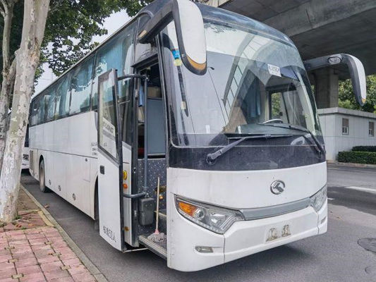 Bus Kinglong Bekas Kilometer Rendah Bus Pelatih Bekas Untuk Afrika 50 Kursi Model Pintu Tunggal XMQ6112