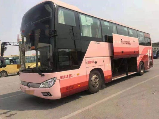 Yutong 39 Kursi Bus Bekas Tahun 2019 Euro IV Bus Pelatih Bekas ZK6118 Mesin Belakang Weichai 336kw