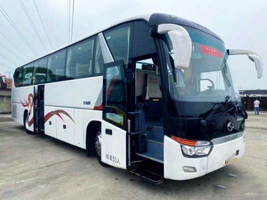 Bus Kinglong Bekas 53 Kursi Pintu Ganda Bus Pelatih Bekas XMQ6129 Kemudi Kiri