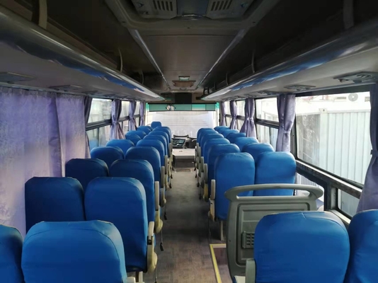 52 Kursi Tahun 2014 Digunakan Bus Yutong ZK6112D Mesin Depan RHD Driver Kemudi Bus Pelatih Bekas