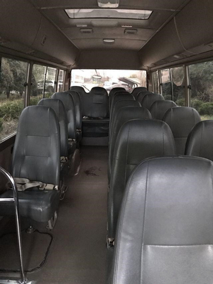 Bus Bensin 3TR Toyota Coaster Bus Bekas Bekas Menggunakan 23 Kursi Mini Bus di Tahun 2013 Penggunaan