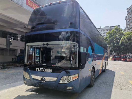Yutong ZK6127 Bus Pelatih Bekas 53 kursi Dua Pintu Sasis Kantong Udara Bus Bekas Mewah