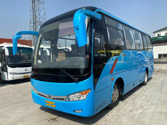 Bus Kinglong Coach Bus LHD Mesin Depan XMQ6802 Mesin Yuchai Bekas Pelatih bekas