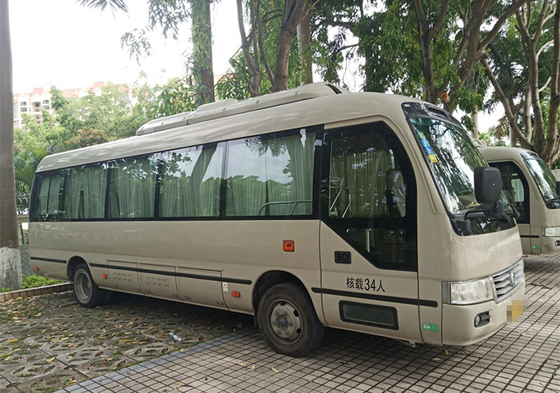 34 Kursi Bekas Coaster Bus Bekas Mini Bus XML6809 Dengan Kemudi Tangan Kiri Mesin Listrik