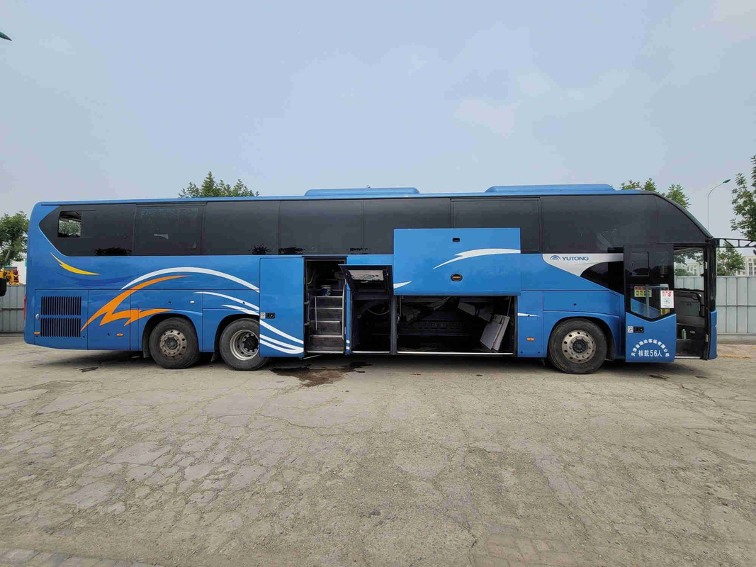 Tamasya Bus Double Decker Yutong ZK6148 Pelatih Mesin Belakang 56 Kursi Pengemudi Tangan Kiri
