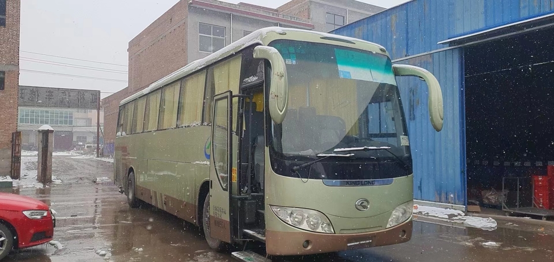 55 Kursi Digunakan Bus Pelatih Bekas Kinglong XMQ6129 Dengan Kemudi LHD Mesin Diesel